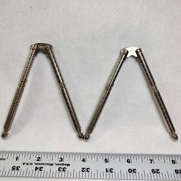 HMQ Seafood Nutcracker Set of 2 Henry Marcus Quackenbush Vintage 1940’s Metal - Picture 3 of 6